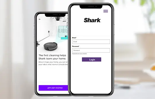 shark robot vacuum login